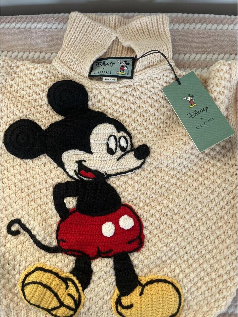 Gucci Mickey Mouse Disney Embroidered Sweater Sz XXS NEW!!! RARE!!! - Picture 2 of 10